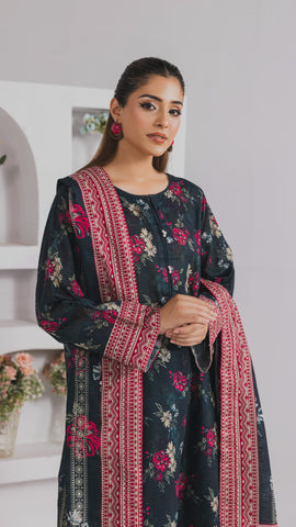 Khaddar Printed Suit- DYV3-02