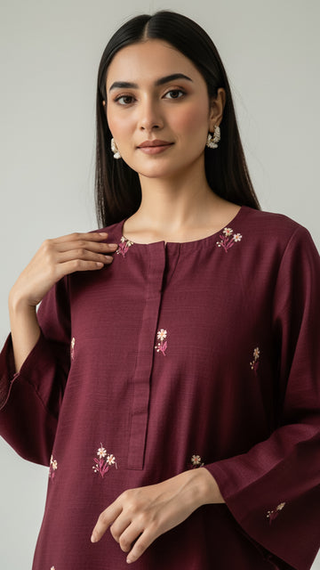 One Piece Embroidery Shirt-PV12-04