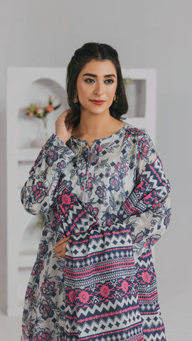 Khaddar Printed Suit- DYV3-03