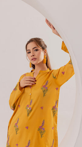 EMBROIDERED LAWN SHIRT PEV2-4