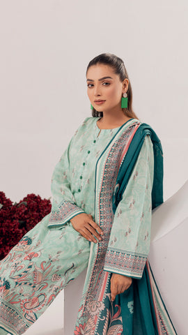 3 PC-Printed Lawn Suit DYV2-22