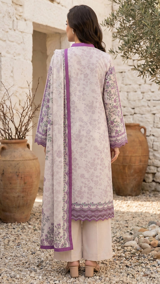 3 Piece- Printed Lawn - DTD-V13-01