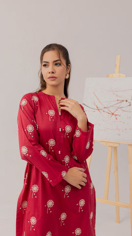 EMBROIDERED LAWN SHIRT PEV2-5