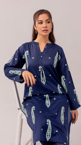 EMBROIDERED LAWN SHIRT PEV2-6