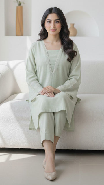 Solid Khaddar Shirt - RTW - PV10-11